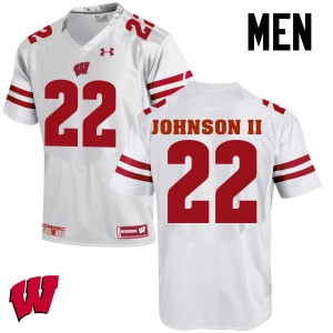 #22 Patrick Johnson Ii University of Wisconsin Men High School Jersey White