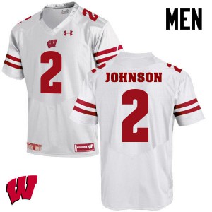 #2 Patrick Johnson University of Wisconsin Men Stitch Jersey White