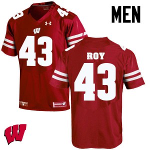 #43 Peter Roy Wisconsin Men Football Jersey Red