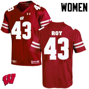 #43 Peter Roy Wisconsin Badgers Women Alumni Jerseys Red