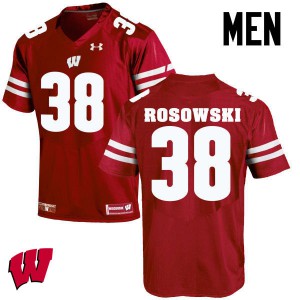 #38 P.J. Rosowski Badgers Men University Jerseys Red