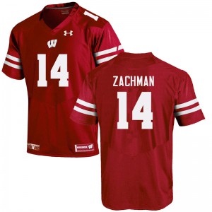 #14 Preston Zachman UW Men University Jersey Red