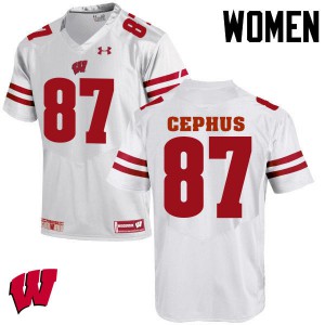 #87 Quintez Cephus Wisconsin Badgers Women University Jersey White