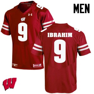 #9 Rachid Ibrahim Wisconsin Men Player Jersey Red
