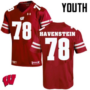 #78 Robert Havenstein Wisconsin Youth Stitch Jerseys Red
