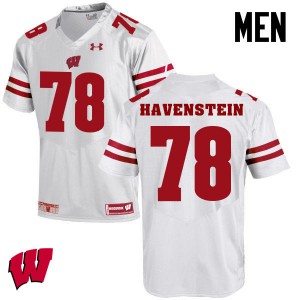 #78 Robert Havenstein Badgers Men Football Jersey White