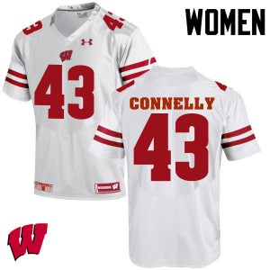 #43 Ryan Connelly UW Women University Jerseys White