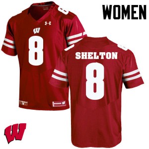 #8 Sojourn Shelton Badgers Women Stitch Jersey Red