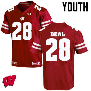 #28 Taiwan Deal University of Wisconsin Youth NCAA Jersey Red