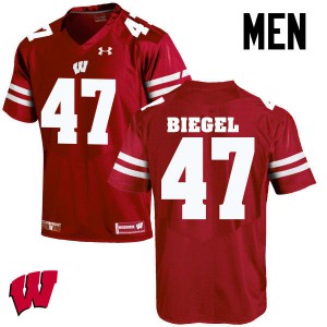#47 Vince Biegel Wisconsin Badgers Men Football Jersey Red