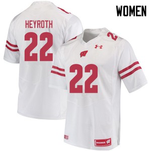 #22 Jacob Heyroth UW Women Embroidery Jersey White
