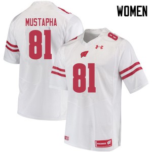 #81 Taj Mustapha UW Women University Jerseys White
