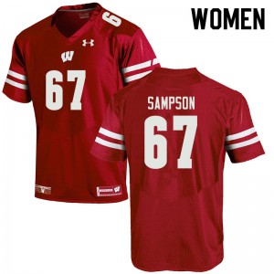#67 Cormac Sampson UW Women Alumni Jerseys Red