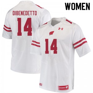 #14 Jordan DiBenedetto Wisconsin Badgers Women High School Jerseys White