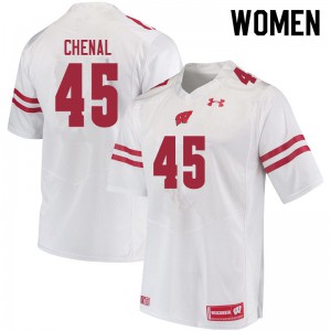 #45 Leo Chenal UW Women University Jersey White