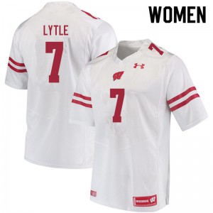 #7 Spencer Lytle Badgers Women College Jerseys White
