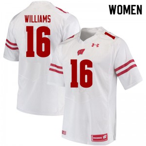 #16 Amaun Williams UW Women High School Jersey White