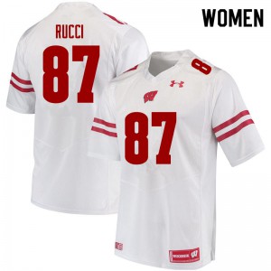 #87 Hayden Rucci UW Women NCAA Jersey White