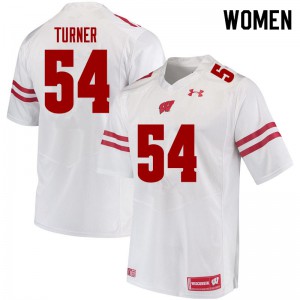 #54 Jordan Turner UW Women Embroidery Jersey White