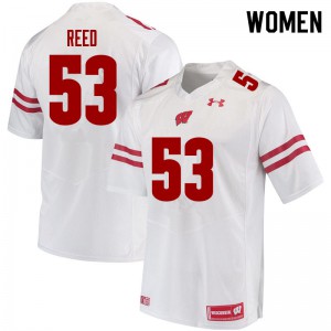 #53 Malik Reed Badgers Women Stitched Jersey White