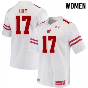 #17 Max Lofy University of Wisconsin Women Stitched Jersey White