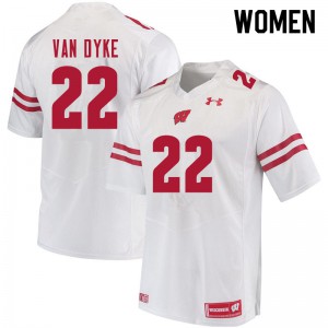 #22 Jack Van Dyke University of Wisconsin Women University Jersey White