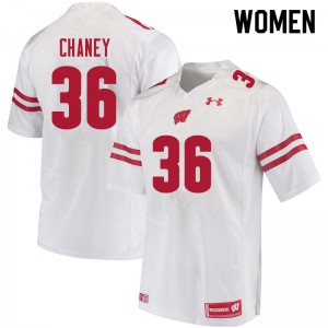 #36 Jake Chaney Badgers Women Official Jersey White