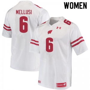 #6 Chez Mellusi University of Wisconsin Women College Jerseys White
