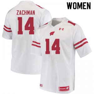 #14 Preston Zachman Wisconsin Women Stitched Jersey White