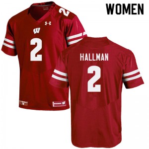 #2 Ricardo Hallman Wisconsin Women Alumni Jerseys Red
