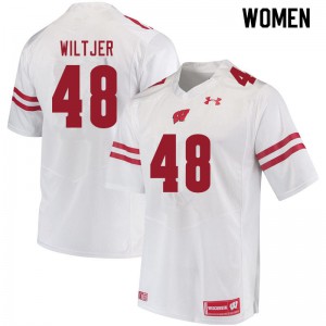 #48 Travis Wiltjer UW Women University Jersey White