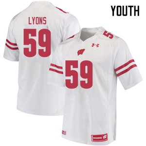 #59 Andrew Lyons UW Youth University Jerseys White