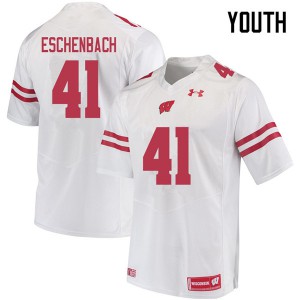 #41 Jack Eschenbach Wisconsin Youth High School Jersey White