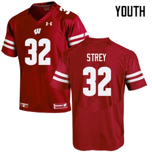 #32 Marty Strey UW Youth Player Jerseys Red