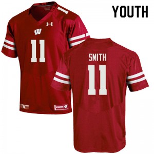 #11 Alexander Smith Badgers Youth Player Jerseys Red