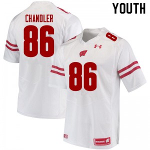 #86 Devin Chandler Wisconsin Youth University Jersey White