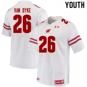 #26 Jack Van Dyke University of Wisconsin Youth Alumni Jerseys White