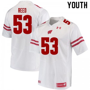 #53 Malik Reed Wisconsin Youth Embroidery Jersey White