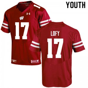 #17 Max Lofy Badgers Youth Alumni Jerseys Red