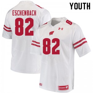 #82 Jack Eschenbach UW Youth College Jersey White