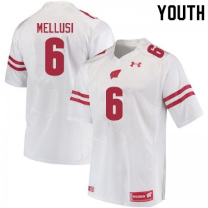 #6 Chez Mellusi Wisconsin Youth Official Jerseys White