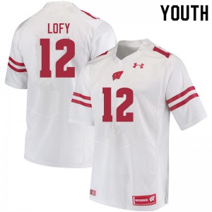 #12 Max Lofy Wisconsin Youth University Jerseys White