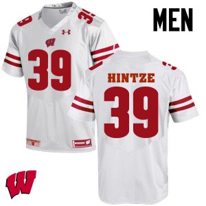 #39 Zach Hintze Wisconsin Badgers Men Player Jersey White